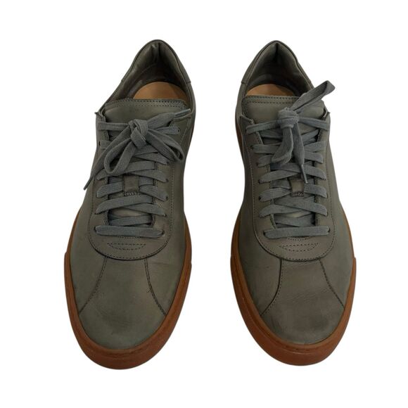 M.Gemi Leather Sneakers Mens Size 47 US 13 Gray Gum Sole Minimalist Italy main image 8